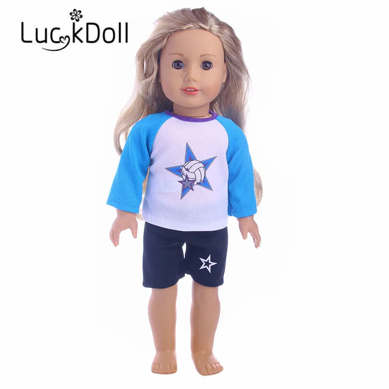 Новое поступление модные трикотаж подходит для 18-дюймовой куклы дети best подарок