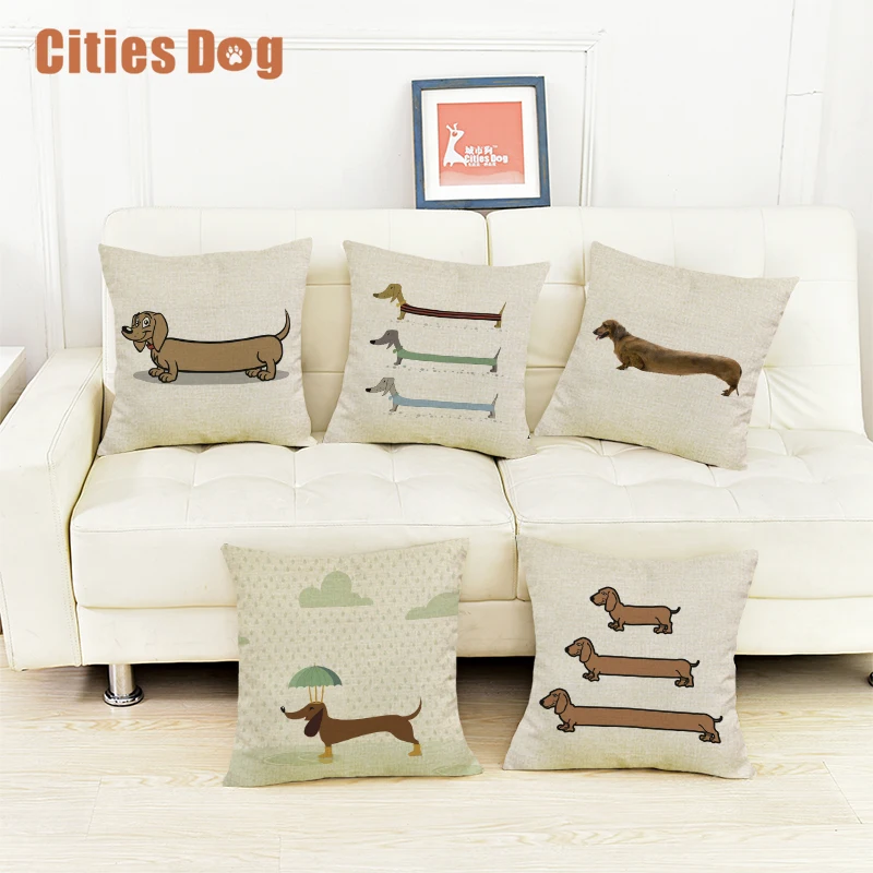 Декоративная подушка в виде таксы для собак 45x45 см|dachshund decoration|decoration pillows cushionpillow