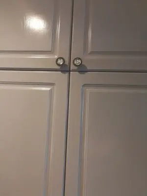 2 шт. Znic сплава с украшением в виде кристаллов Стекло ручка двери Ретро штамп