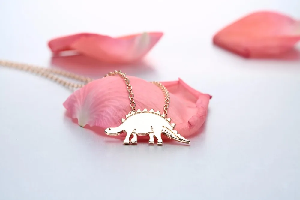 Чандлер 2017 в винтажном стиле золотого цвета с покрытием из динозавр Dino Стегозавр