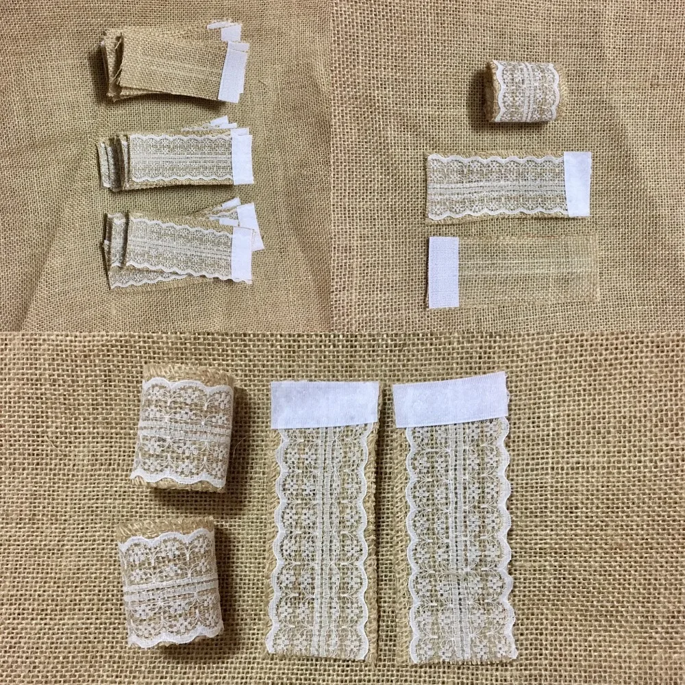 100 шт. кольца для салфеток на шнурке и мешковине свадьбы держатель простой декор