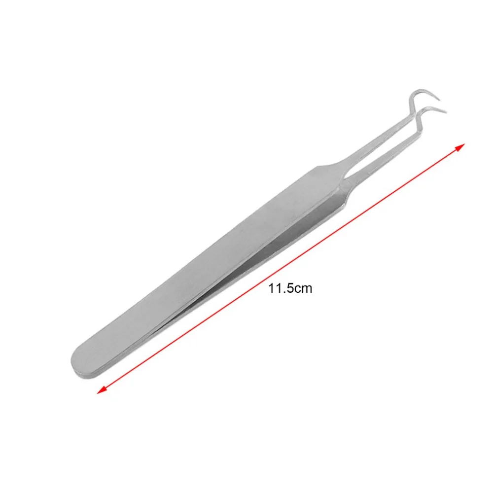 1 шт. игольчатый Пинцет для прыщей угрей прыщи удаление заостренный изгиб Gib