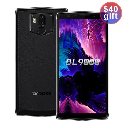 DOOGEE BL9000 смартфон 6 ГБ 64 Гб Helio P23 Восьмиядерный 5V5A флэш-зарядка 9000 мАч Беспроводная зарядка 5,9" FHD+ Android 8,1 - Цвет: Silver