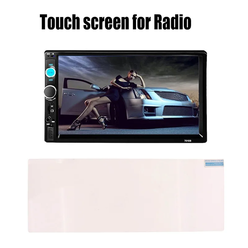 Прочная пленка 10 2 дюйма с сенсорным экраном Bluetooth для автомобильного радио USB TF FM