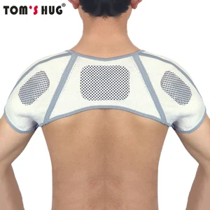 Фирменный самонагревающийся пояс Tom's Hug, поддержка спины, защита для плеч, бамбуковый угольный фиксатор, спортивные травмы, накладки на спину, ремни, сохраняющие тепло
