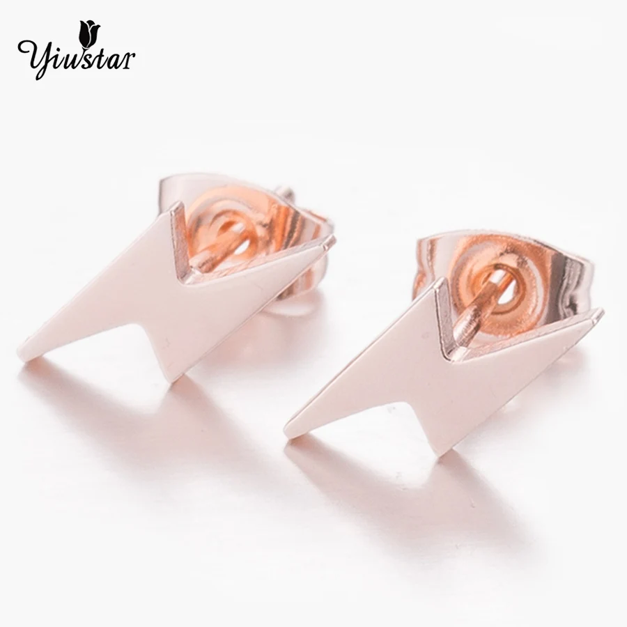Серьги yiustar с черным освещением серьги из нержавеющей стали для женщин милые в