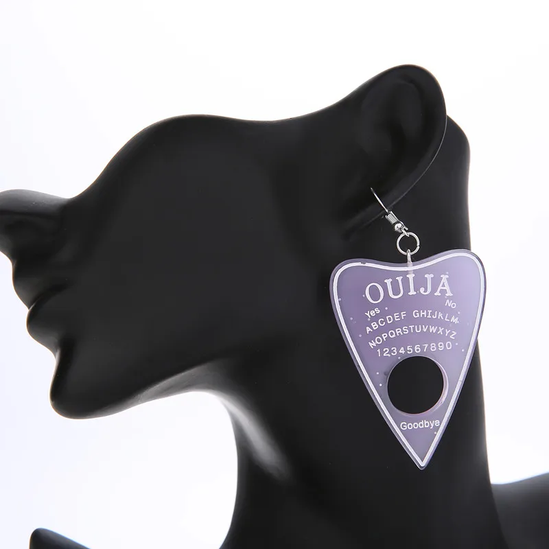1 пара женской обуви серьги в виде капель с мнногоцветная резиновая Ouija