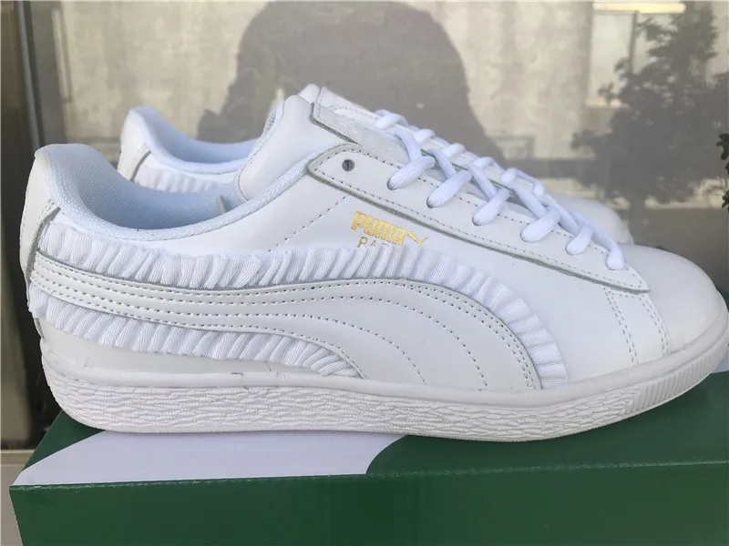 2018 Original Brand PUMA Basket Frill Badminton Shoes Women's Sneakers Balanced White Size 36-39 | Спорт и развлечения