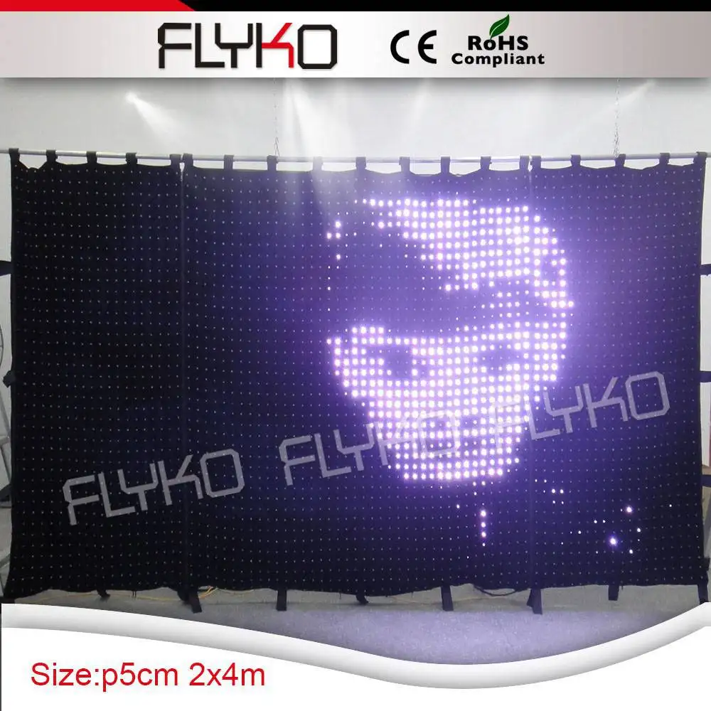 Полноцветная светодиодная тканевая занавеска для ночного клуба|led edit software|light