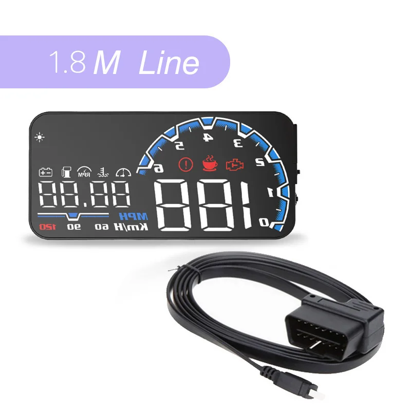 Новый Actisafety H300 OBDII автомобиля HUD Дисплей Overspeed сигнализации Smart Digital спидометр