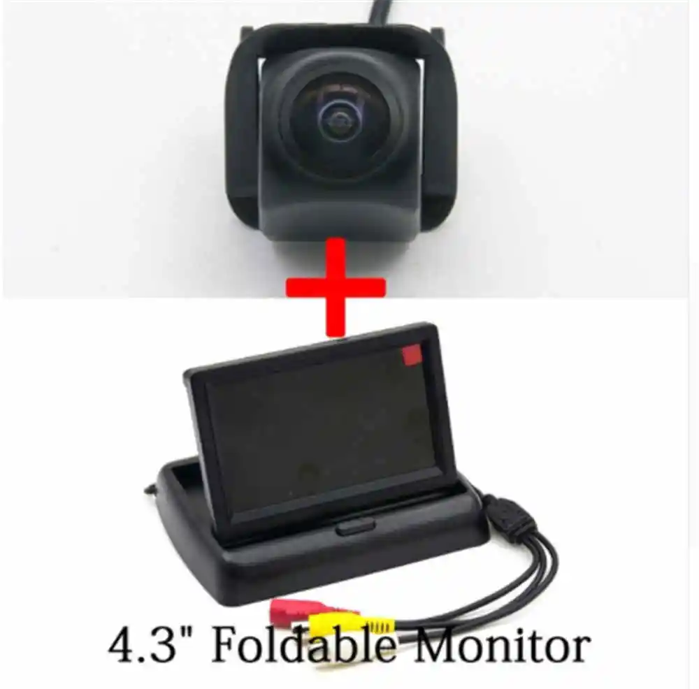 camera with Monitor 1080P MCCD объектив «рыбий глаз» Звездная автомобильная парковочная камера заднего вида для Toyota Alphard Vellfire 2007- Автомобильная камера заднего вида - Название цвета: camera with Monitor