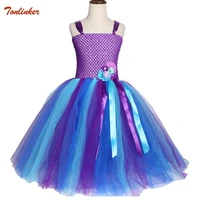 christmas girls tutu dress kids purple party long dresses birthday party dresses princess cosplay costumes vestido