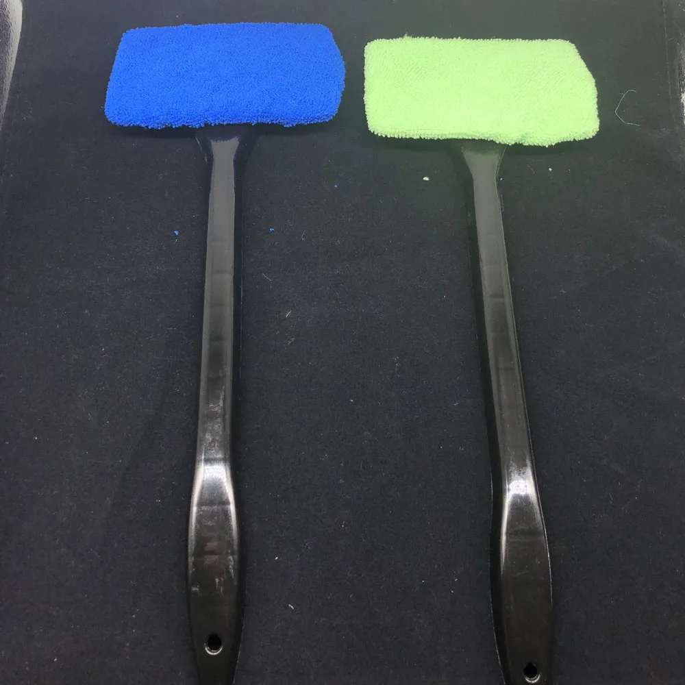 

Microfiber Long Handle Cleaning Brush Window Cleaner Car Windshield Cloth Washable Handy Cleaning Tools
