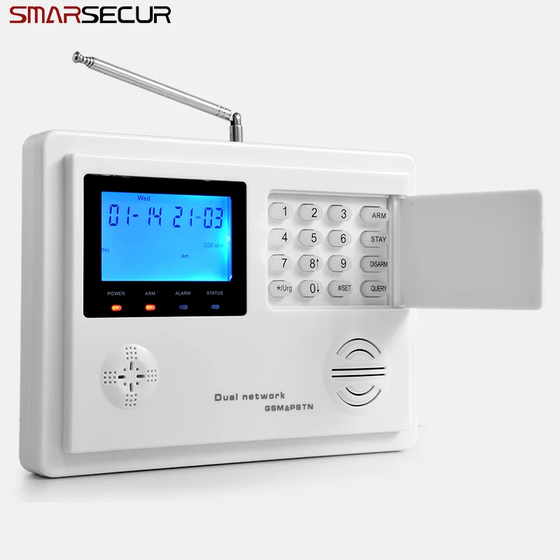 Система сигнализации smarsecur с ЖК-дисплеем GSM | Безопасность и защита