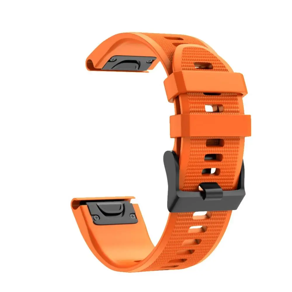 C Для Garmin Fenix 5X Plus Quick Release сменный ремешок для спортивных часов Силиконовый легкий Fit Wirstband Смарт часы браслет аксессуары - Цвет: C
