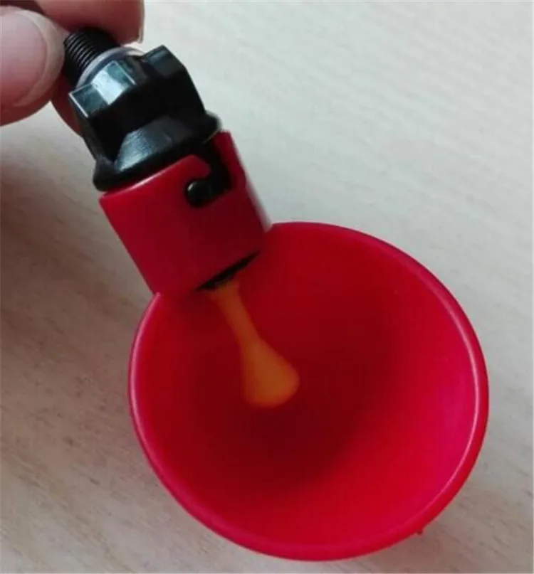 

10 Pcs Poultry Water Drinking Cups Automatic Quail Chicken Drinking Plastic Chicken Fowl Drinker Cups Breeding equipment