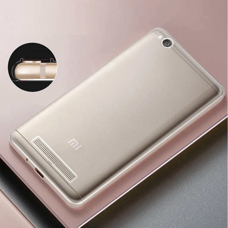 KaiNuEn luxury origine Transparent Clear Soft Back TPU Phone cover coque case for XiaoMi Redmi 4A 4 A redmi4A Silicone silicon |
