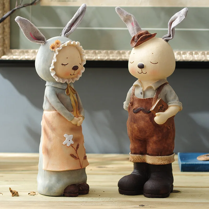 

Living Room Dolls Cartoon Rabbits Money Jars Creative Lovely Birthday Gifts Living Room Wine Cabinets Home Decorations