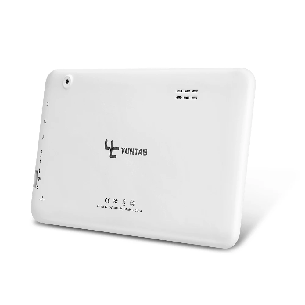 Yuntab 7 дюймов T7 планшетный ПК Android Allwinner A33 емкостный Экран 4 ядра 512 МБ 8 ГБ двойной
