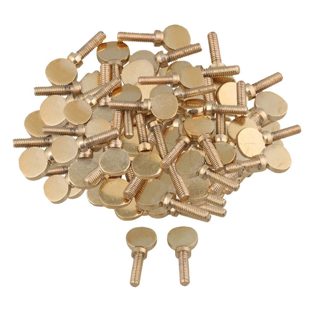 

Yibuy Golden Copper Clarinet Saxophone Neck Tightening Screws for Soprano Alto Tenor Saxophone