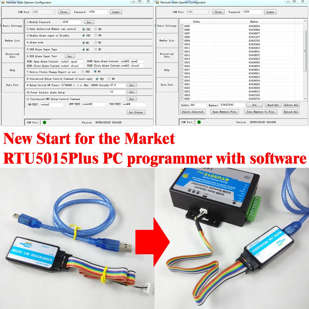 ПК USB программист для RTU5015 Plus gsm контроллер коробки|programmer|programmer usbprogrammable controller |