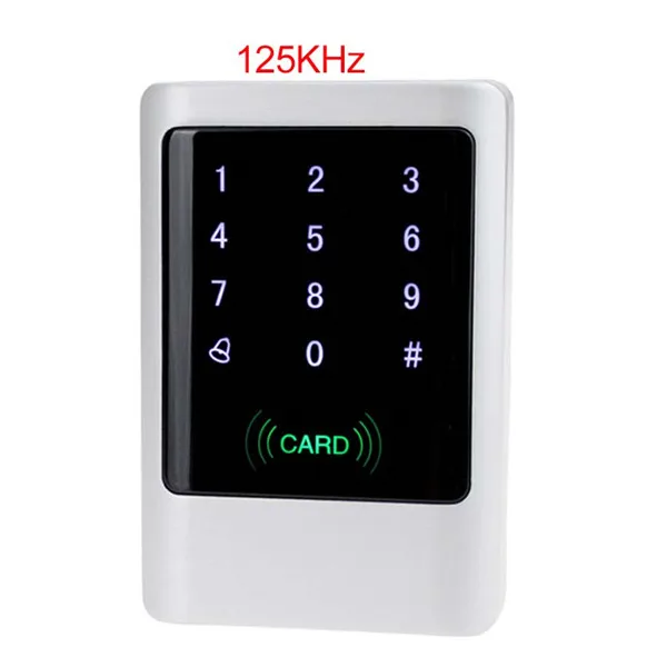 Водонепроницаемая металлическая RFID 125 кГц или 13,56 МГц автономная система контроля доступа цифровая клавиатура с сенсорной панелью+ 10 брелков - Цвет: M1 ID