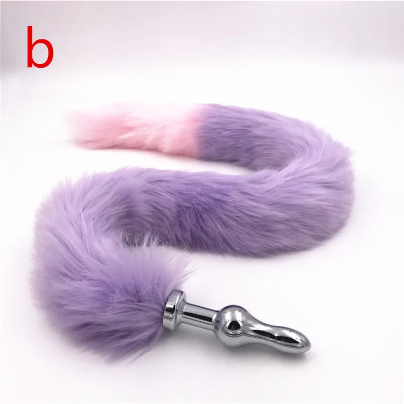 Anal Plug Tail Mini Bullet Stainless Steel Anus Bead Butt Stopper Faux Long Sex Toys Product for Couples H8-5-133G | Красота и