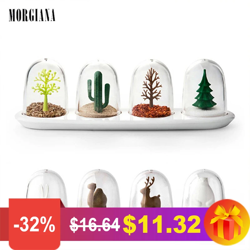 Кухонные принадлежности MORGIANA 4 шт. Всесезонная банка для специй с растениями