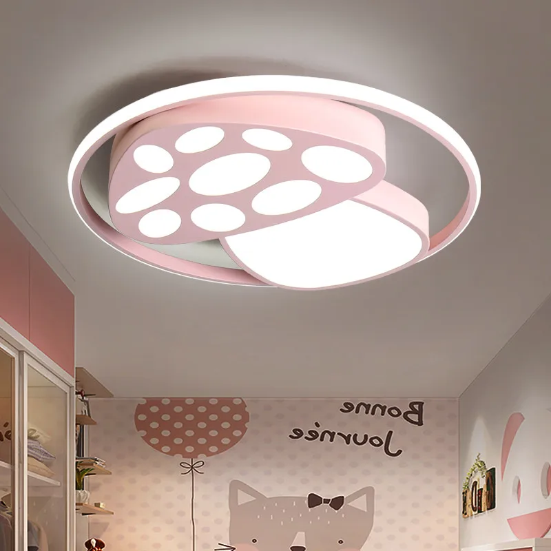 Mushroom Kids Ceiling Lamp Ring Modern Led Heart Dimmable Lights For Girls Children's Room Bedroom Lighting Indoor | Лампы и