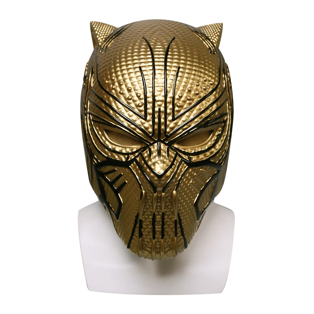 

2018 Black Panther Helmet Infinity War Leopard Gold Black Panther Superhero Helmet Props Halloween Party Prop