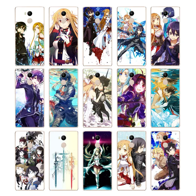 DREAMFOX M297 Sword Art онлайн Мягкий ТПУ силиконовый чехол для Xiaomi Redmi Note 3 4 4X5 5A 6 7 Pro Global |