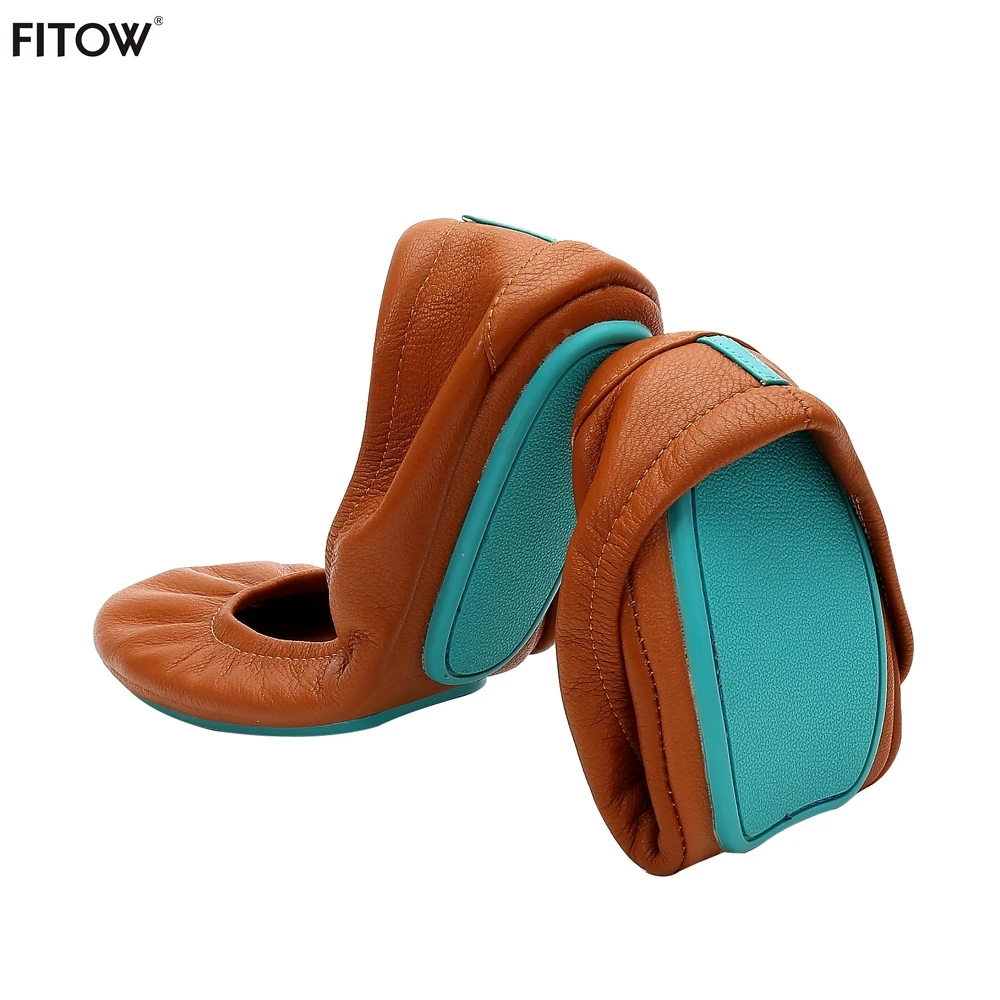 5 пар/лот дропшиппинг Новинка складные балетки женские кожаные на плоской