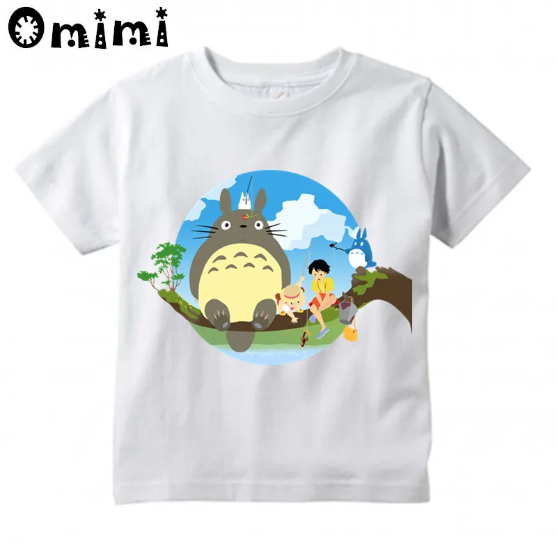 Kids Anime Totoro Design T Shirt Boys/Girls Great Casual Kawaii Short Sleeve Tops Children's Funny T-Shirt