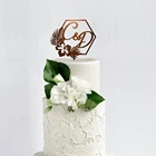 Тропический торт Топпер, пользовательские Mr  Mrs инициалы торт Топпер для свадьбы юбилей, свадебный торт Топпер, персонализированный Свадебный декор