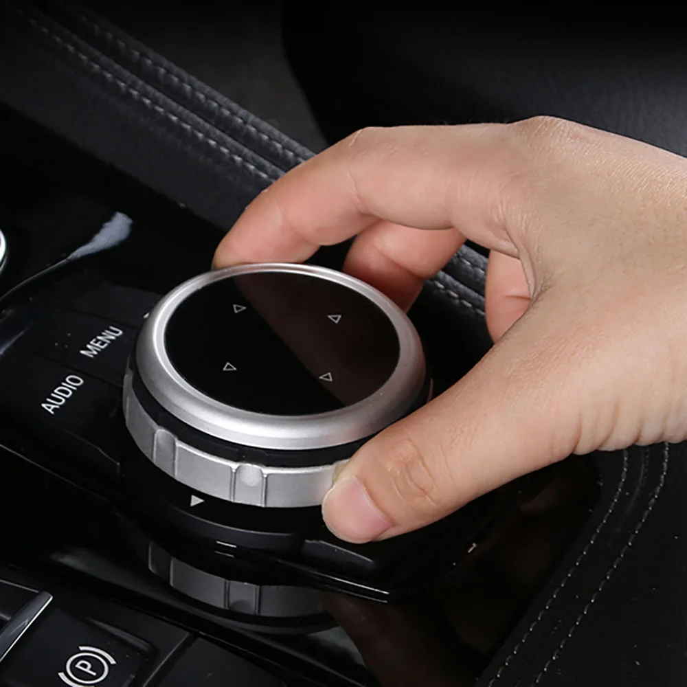 Idrive Car Multimedia Buttons Cover Control Knob Button Drive Stickers Interior Accessories | Автомобили и мотоциклы