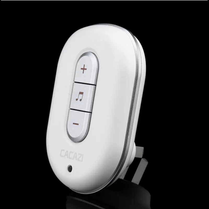 1 transmitter+1 receiver home 300M remote control digital AC 110-220V waterproof button elderly pager plug-in Wireless DoorBell |
