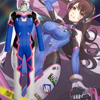 ow cosplay d va dva hana song outfit cosplay costume halloween carnival for adult full set