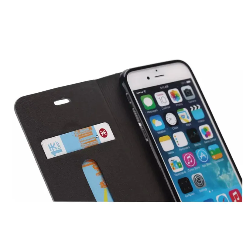 For Apple Iphone 6/6S (4.7) Linen Cowboy Gyrosigmaflip stand case anti-knock automatic pull-thin minimalist style Case |