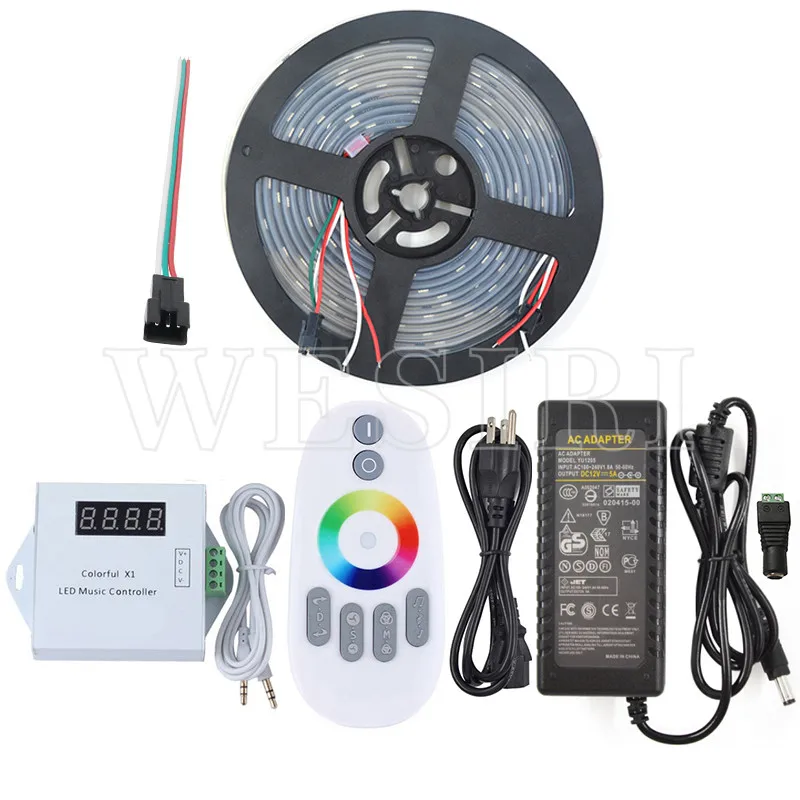 DC12V 5 м/10 м/15 м/20m25m/30 м 300 светодиодов WS2811 Адресуемая светодиодная Пиксельная полоса