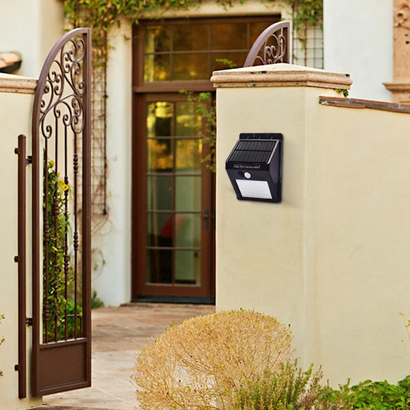 Водонепроницаемый настенный светильник на солнечной батарее 20 светодиодов