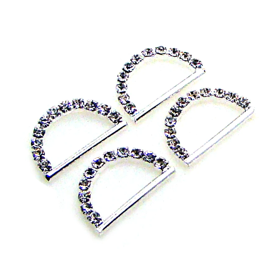 Новый 15мм Серебряный Бархатный Кольцевой Блеск Кольца Сумки Одежда Свадебный Подарок Ленты Ткани Соединительный Орнамент Застежка Аксессуары 60 шт. x на.