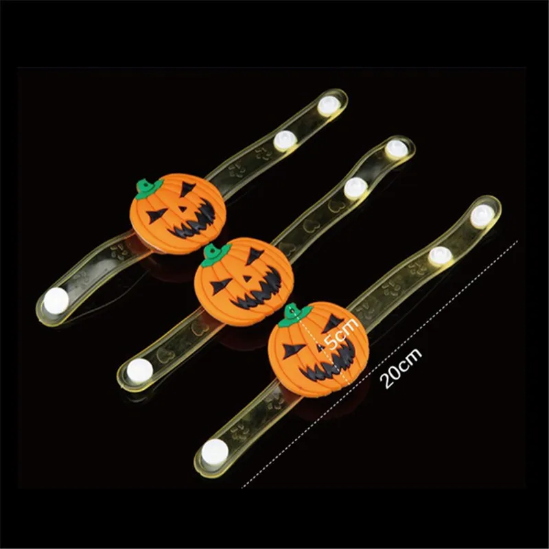 Светодиодный мигающий браслет Тыква игрушка-Призрак Хэллоуин украшения
