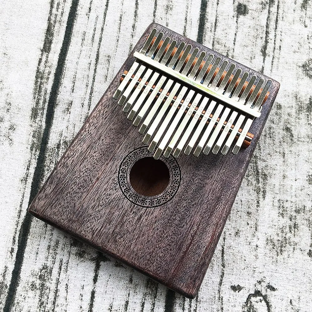 Kalimba 17 Keys «пианино для больших пальцев» уникальный синий цвет и ручная работа кривая дизайн Ретро стиль молоточек для настройки и учебная инструкция