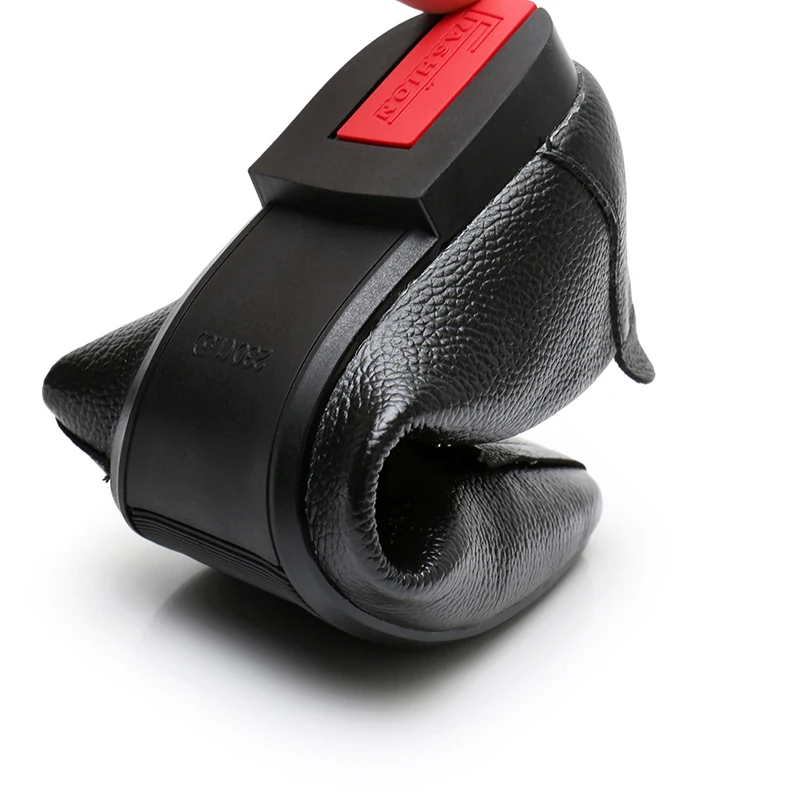 Туфли OUKAHUI женские на низком каблуке натуральная кожа квадратный носок балетки