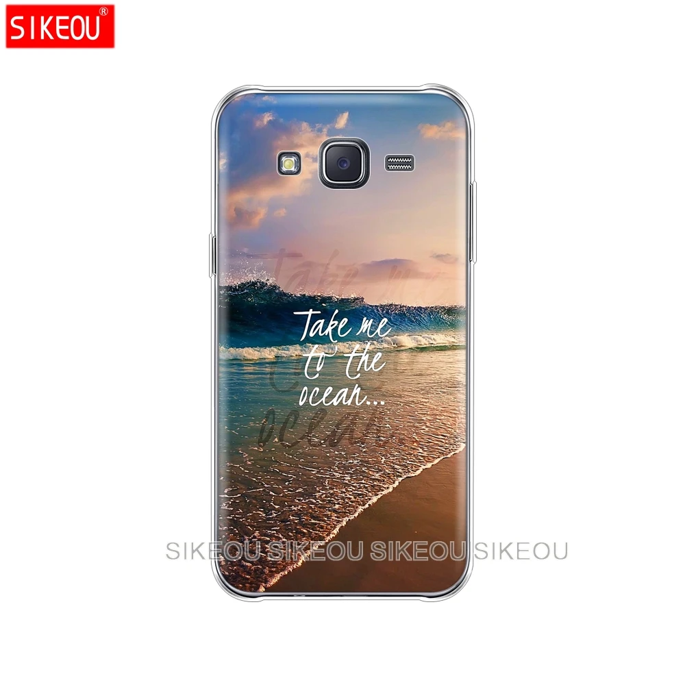 Силиконовый чехол для телефона Samsung Galaxy J1 J2 J3 J5 J7 MINI 2016 2015 prime Neverland Ocean Sea Wave|Бамперы|