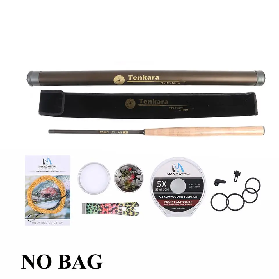 v-tenkara kit Maximumcatch 12/13FT 7:3 телескопическая Тенкара нахлыстом Удочка быстрое действие 9 сегментов удочка - Цвет: v-tenkara kit