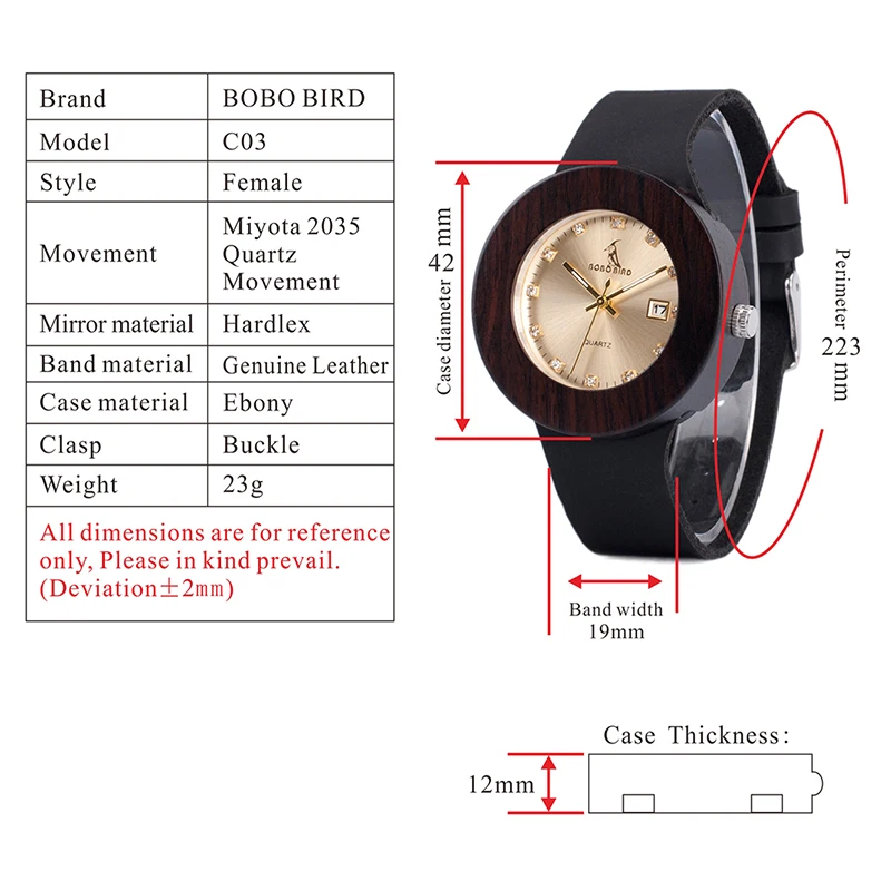 BOBO BIRD женские часы s женские ретро деревянные женские наручные часы relogio feminino с черными кожаными ремешками календарь