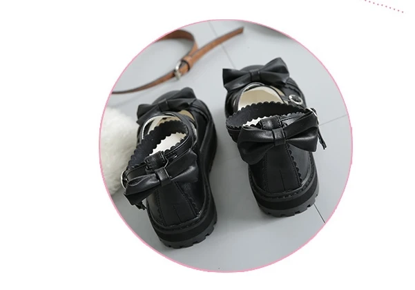 Ulzzang/обувь в стиле Харадзюку каваи Лолиты; сезон весна; коллекция года; сезон лето; модная женская обувь для костюмированной вечеринки в Корейском стиле с милым бантом