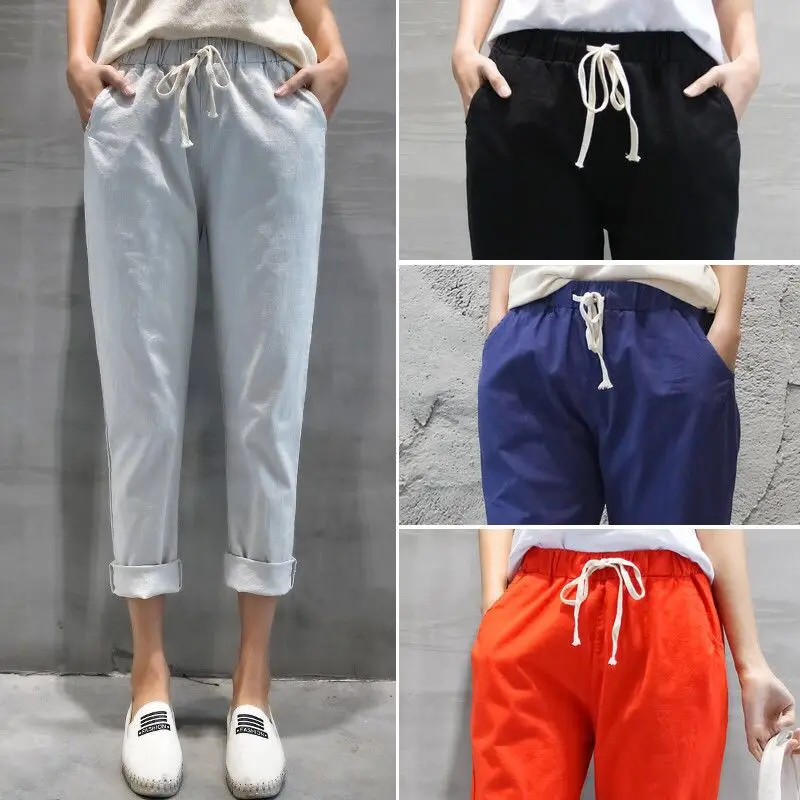 Женские брюки с высокой талией из лоскутов черные карандаш уличная карго