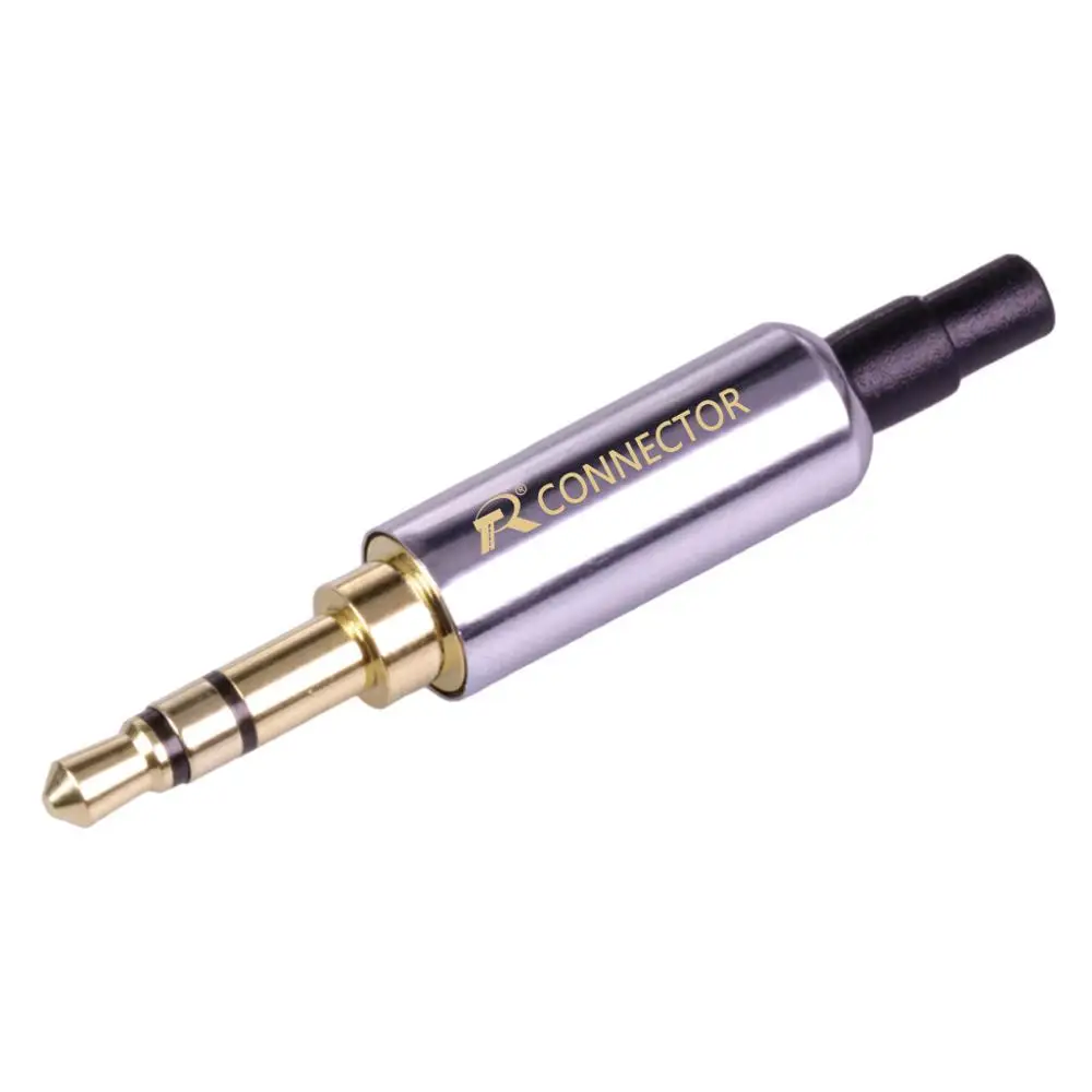 Джек 3 5 мм R разъем полюсный позолоченный стерео Jack DIY адаптер для наушников с